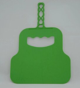 Лопатка-веєр для роздування вугілля зі зручною ручкою 30 см х 21 см (зелений колір)