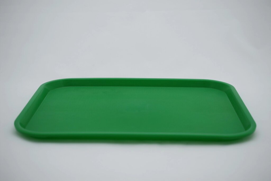 Пластикова прямокутна таця 44 см х 35 см (зелений колір) від компанії ТОВ "Магія Пласт" - фото 1