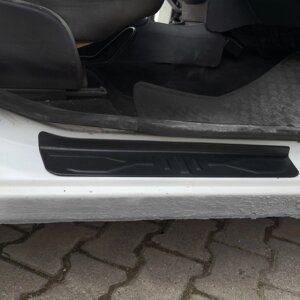 Накладки на дверні пороги EuroCap (4 шт, ABS) для Renault Lodgy 2013-2022 рр