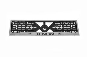 Рамка під номер хром BMW (1 шт, нержавіюча сталь) для Тюнінг BMW