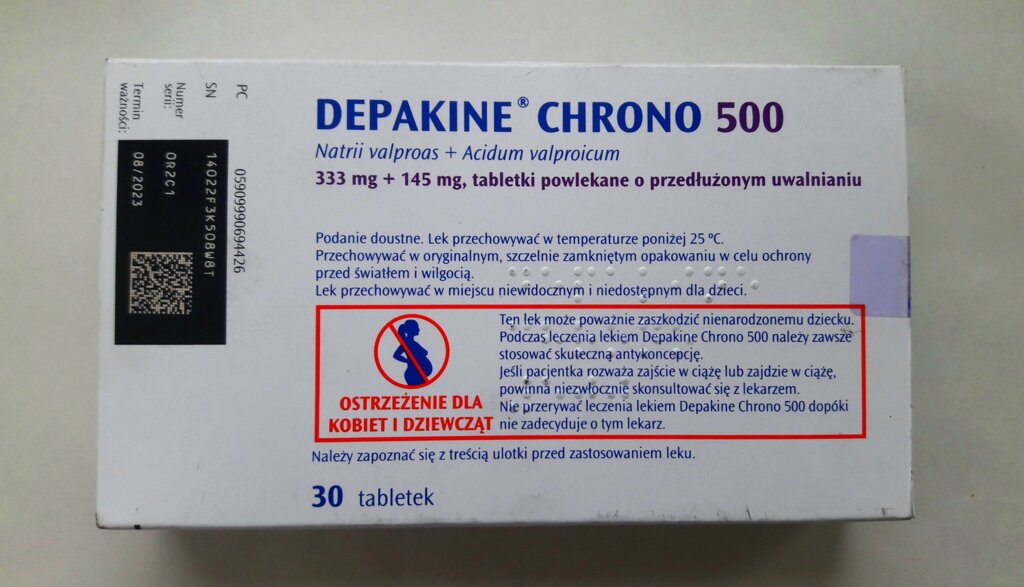 Depakine chrono 500 мг 30 шт Депакин Депакін хроно депакин депакін - огляд