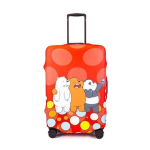 Чохол для валізи Turister модель Bears Friends L Різнобарвний (BF_071L)