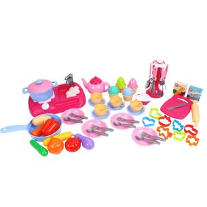 Дитячий ігровий набір "Кухня з набором посуду" ТехноК 7280TXK 66 предметів