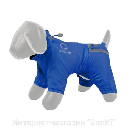 Комбінезон Collar для собак Демісезонний М 35 Мітельшнауцер французький бульдог Синій