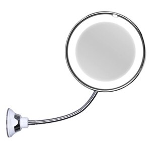 Косметичне дзеркало з LED-підсвіткою NUBrilliance Ultra Flexible на гнучкій ніжці White (3_01479)