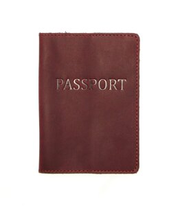 Обкладинка на паспорт DNK Leather Паспорт-H col. L 15,5*9,8 см Бордова