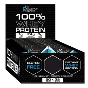 Протеїн Powerful Progress 100% Whey Protein MEGA BOX 20 х 32 g Mix flavours