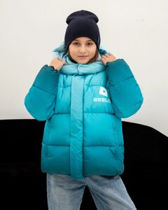 Зимовий пуховик для дівчинки "АN-37" с градієнтом