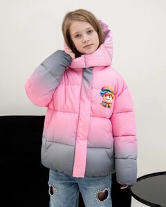 Зимовий пуховик для дівчинки "АN-37" с градієнтом 3