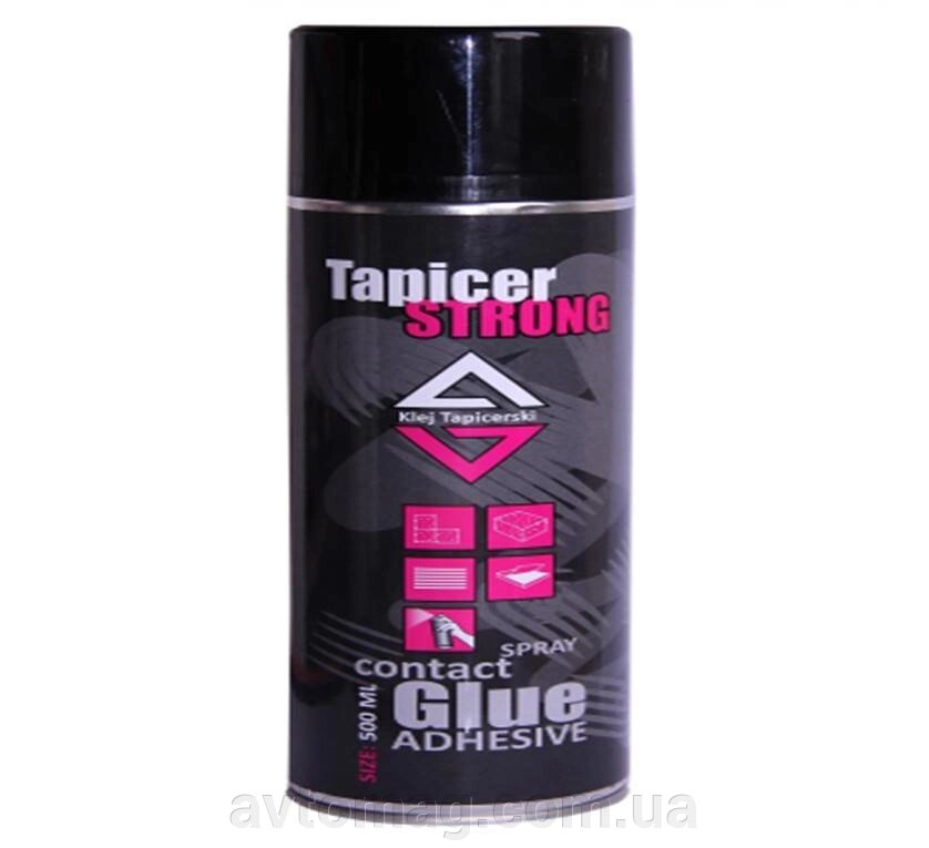 Клей-спрей Tapicer strong для склеювання різних матеріалів при перетягуванні автосалону (обсяг 0,5 л) від компанії Інтернет-магазин «Автомаг» - фото 1