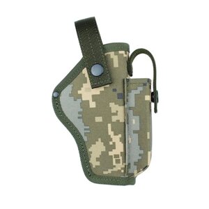 Кобура поясна Beretta 92 з чохлом під магазин (Oxford 600D, піксель)