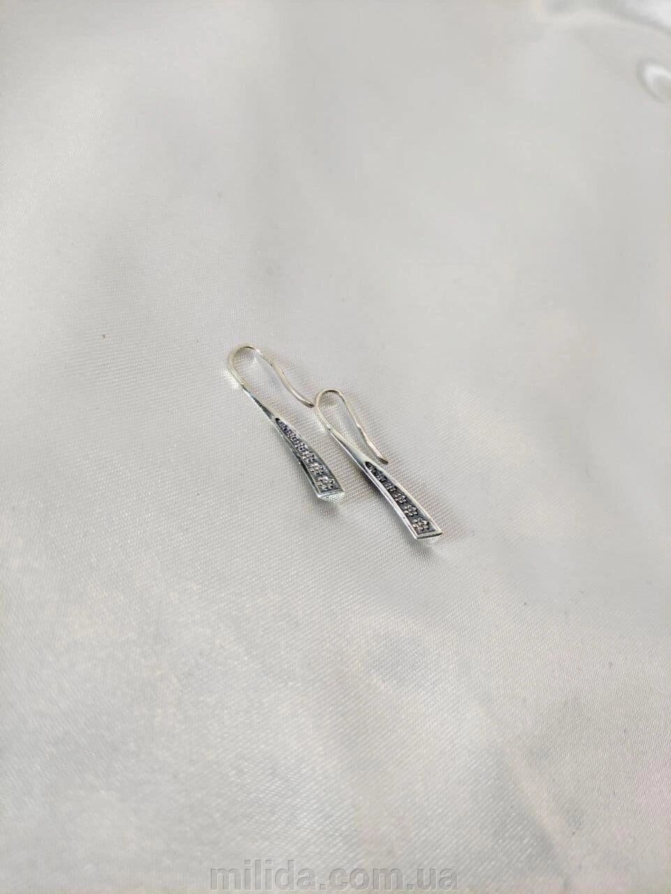 Срібні сережки DARIY 231 від компанії інтернет-магазин "_Міліда_" - фото 1