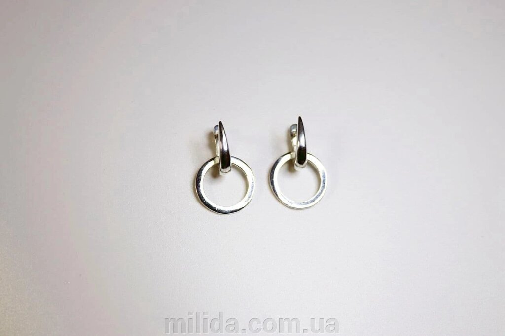 Срібні сережки висюльки DARIY 214 від компанії інтернет-магазин "_Міліда_" - фото 1