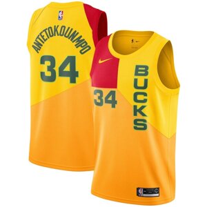 Баскетбольна джерсі Nike NBA Milwaukee Bucks №34 Giannis Antetokounmpo new season