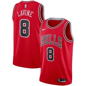 Баскетбольна форма Nike NBA Chicago Bulls №8 Zach Lavine червона