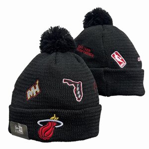В'язані зимові шапки з логотипами NBA Miami Heat