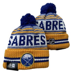 В'язані зимові шапки з логотипами NHL Buffalo Sabres