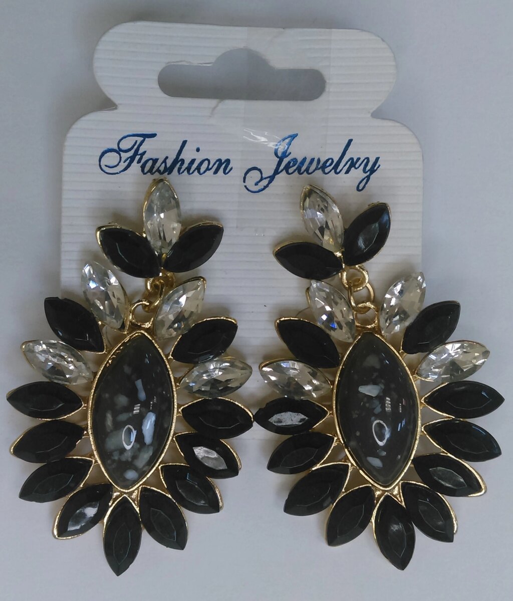 Масивні сережки-пусети (Fashion jewelry) від компанії Книгарня БУККАФЕ - фото 1