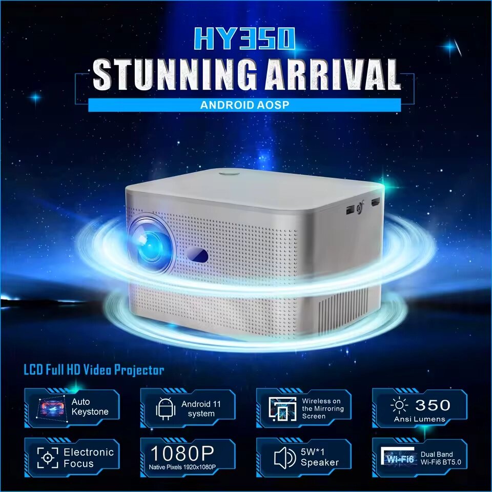 Проектор Home Theater Projector HY350 від компанії Книгарня БУККАФЕ - фото 1