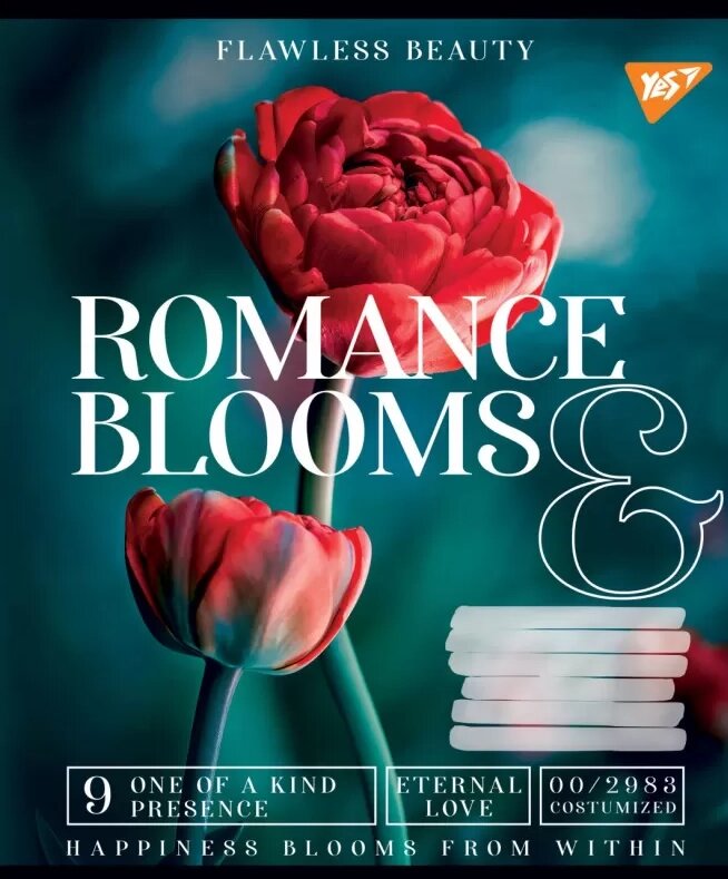 Зошит у клітинку 48арк. 766446 серія "Romance blooms" (YES) (10 шт. в уп.) від компанії Книгарня БУККАФЕ - фото 1