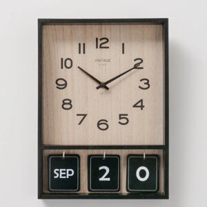 Годинник Вінтаж настінний офісний 26*36*4 см (1xAA 1.5V) Гранд Презент 2048820