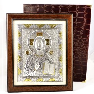 Ікона Ісус Христос у дерев'яний рамці Гранд Презент 214