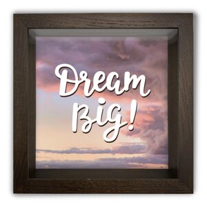 Копілка (скарбничка) Dream big" коричнева 20*20 см Гранд Презент гпхркп0024ка