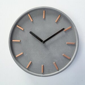 Настінний годинник Gela сірий бетон d28см (1xAA 1.5V) Гранд Презент 3453200