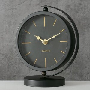 Настільний годинник Balia чорний метал 20*16*10 см (1xAA 1.5V) Гранд Презент 2018285