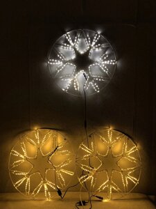 Новорічна Сніжинка (LED гірлянда дюралайт) 65*65 см Гранд Презент 220245