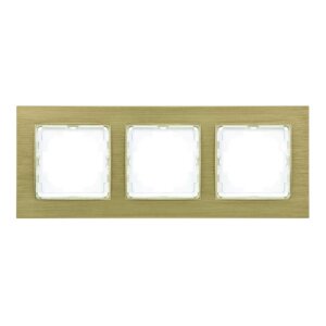 Рамка Nilson Alegra золотий алюміній 3-на