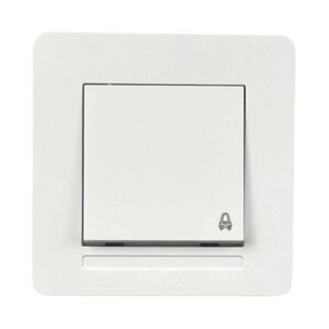 Вимикач Nilson Selene білий кнопка "ДЗВІНОК"