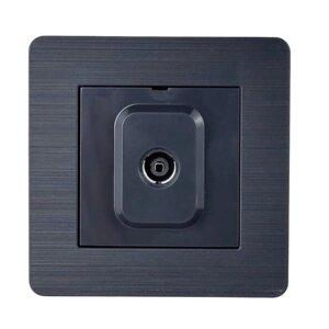 Розетка Nilson Selene антрацит TV кінцева