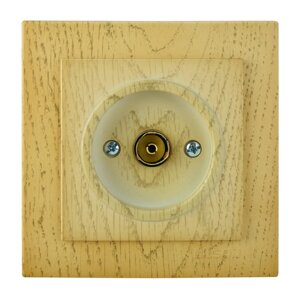 Розетка Nilson Touran клен TV прохідна