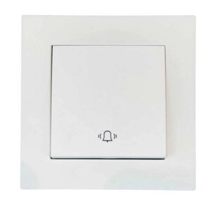 Вимикач EL-BI VEGA білий матовий дзвінок