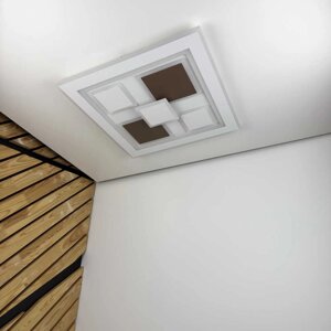 Світильник LED smart OXFORD+пульт 110W 3000-6000K IP20 коричневий квадрат