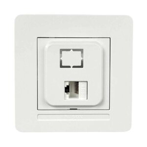 Розетка Nilson Selene біла комп'ютерна CAT5e RJ45