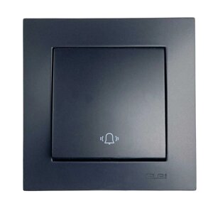 Вимикач EL-BI VEGA чорний матовий дзвінок