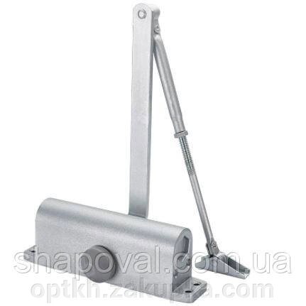 Дверний доводчик KB-061 SILVER для дверей вагою до 65кг. Відстань по центрах отворів кріплення 162 мм. від компанії СПД Лініченка С Н - фото 1
