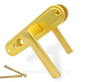 Дверні ручки для зовнішніх та міжкімнатних дверей k YALE 62 mm Мат Золото