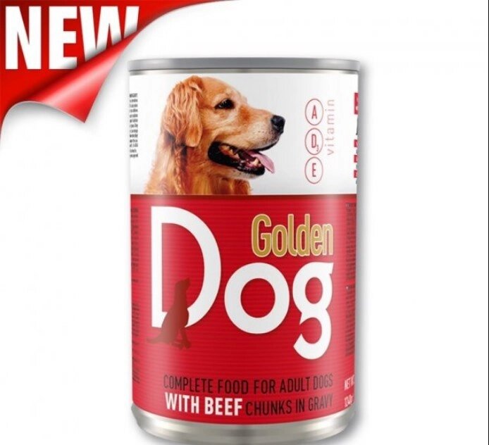 Корм для собак Golden Dog 1240г Яловичина ##от компании## Grand Eco Trade - ##фото## 1