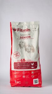Корм сухий Fitmin Medium Senior для дорослих собак від 9 років 3 кг