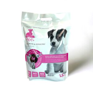 Сухий корм для цуценят всех порід thePet+ холістик беззерновий лосось і курка 2,8 кг