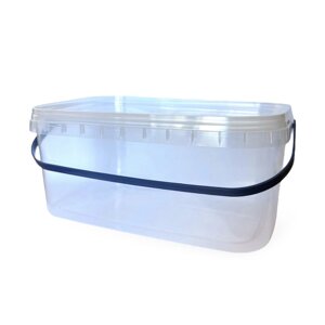 Пластиковий контейнер 3.1 л з кришкою і ручкою