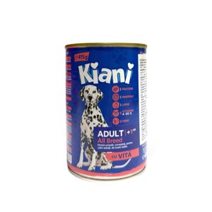 Вологий корм для собак Kiani 415 гр з яловичиною