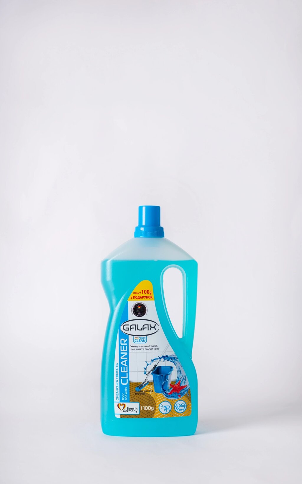 Універсальний засіб для миття підлог і стін GALAX das PowerClean Океанська свіжість 1,1 л від компанії Grand Eco Trade - фото 1
