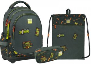 Набір рюкзак + пенал + сумка для взуття WK 724 Game Mode Wonder, Kite