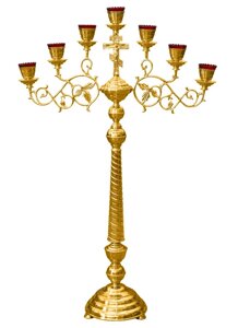 Семисвічник запрестольний малий № 2183 (ширина - 87 см, висота - 150 см)