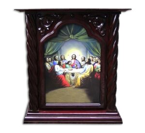 Дерев’яне облачення, темно-бордовий колір (75 см х 75 см)