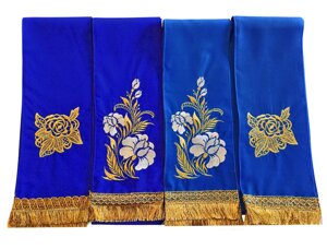 Закладка № 6653 (габардин), синя в Волинській області від компанії Магазин церковной утвари "Семисвечник"